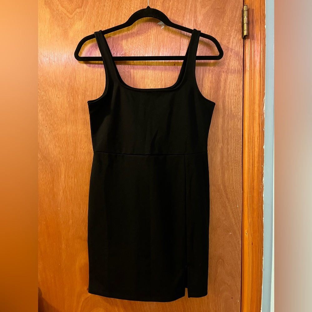 Aeropostale Square Neck Slit Mini Dress